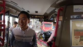 360-degree video of Hong Kong double-decker bus tour 홍콩 2층 버스 투어 360도 영상