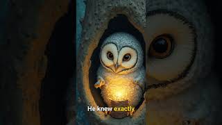 Tiny Owl Weaves Moonbeams Into Lullabies