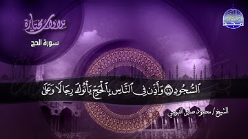 سورة الحج _ تلاوة إبداعية رائعة _ بصوت القارئ  : محمود صابر الفيومي | من مختارات المجد HD