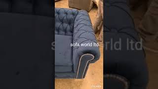 Royal Blue 3 2 Infinity Chesterfield Sofas
