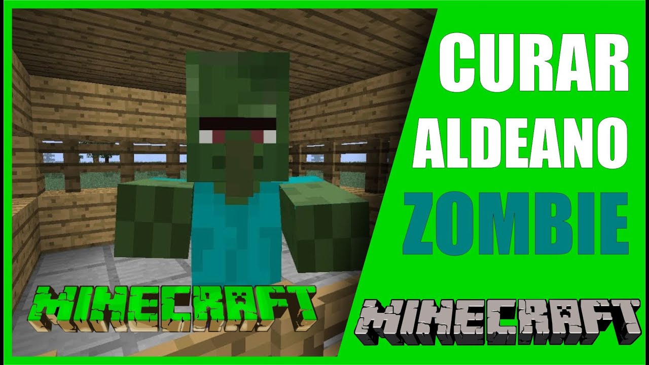 Como CURAR a un ALDEANO ZOMBIE en MINECRAFT - YouTube