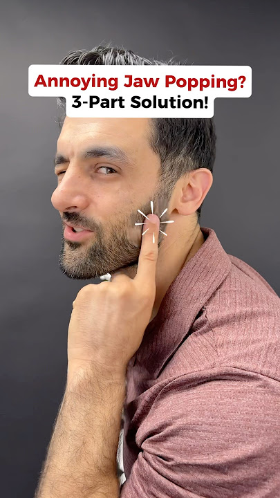 Ease that pesky JAW Popping with this 3-part routine! #jawpain #jawpainrelief #tmj #tmjdisorder #jaw