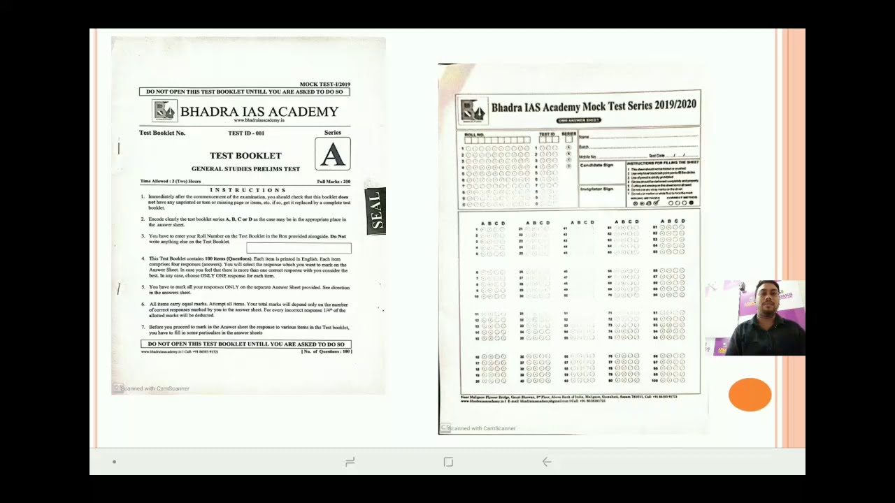Sample Mock Test Solved ( History)/ Mock Test Series for APSC Prelims