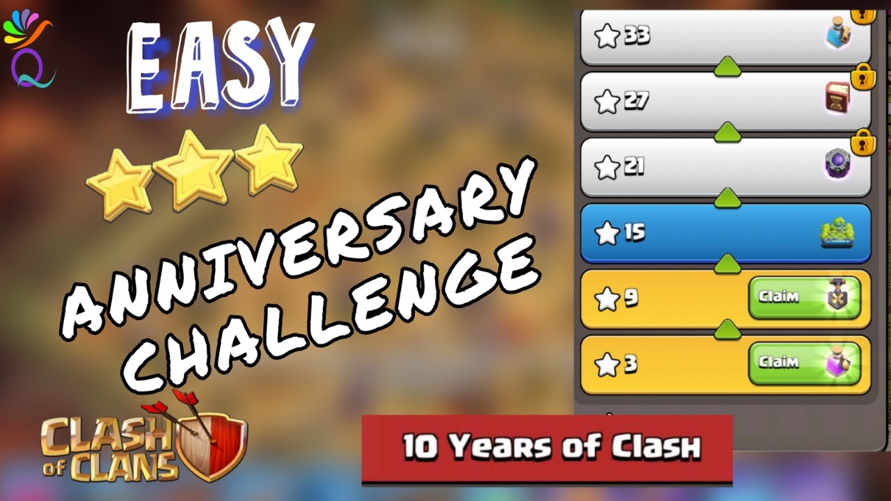 Clash of Clans 10th Anniversary | How to beat 2014 Challenge | 10 years of Clash