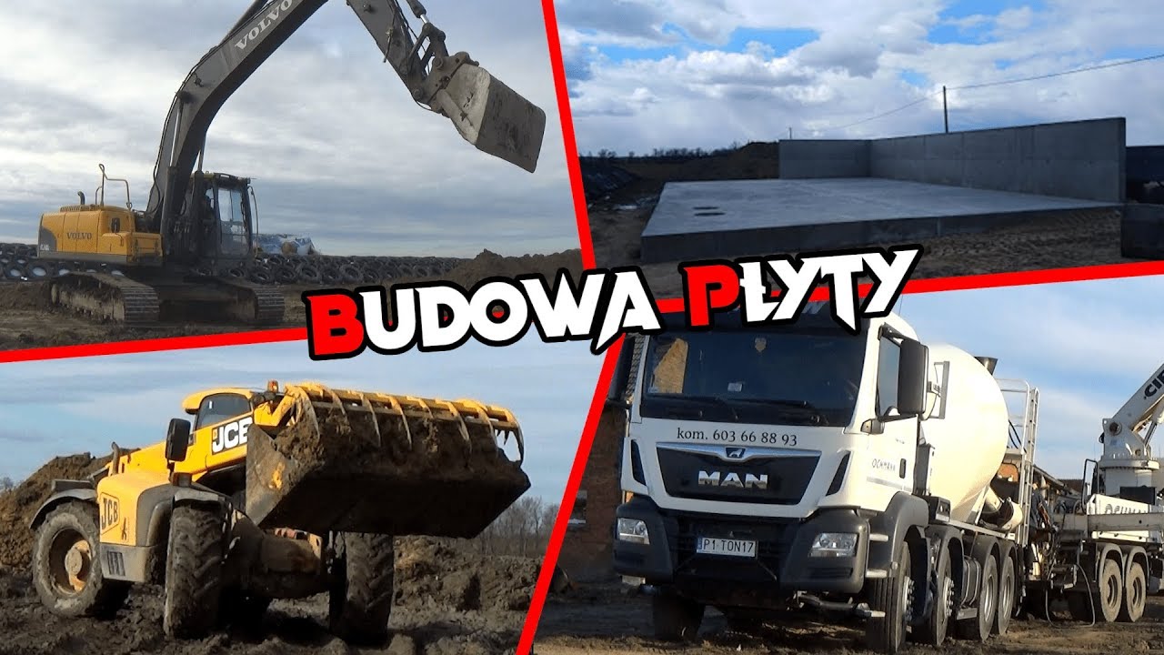Budowa płyty na obornik & zbiorników na gnojowice㋡Jcb leci bokiem?!㋡Agro Wlkp