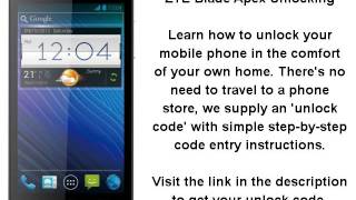 Unlock ZTE Blade Apex - SIM Network Unlock PIN