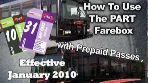 How to Use the PART Farebox