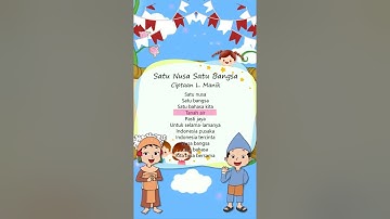 Satu Nusa Satu Bangsa #shorts - Indonesia Pusaka | Lagu Nasional  | Tema 7 Kelas 4 SD | Vocal Shema