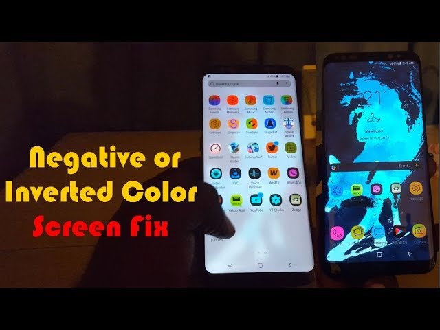How to change inverted colors on Samsung phone. 