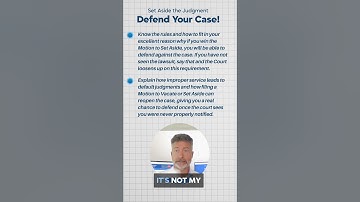 How to Set Aside a Default Judgment and Win Before Court
