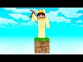 IK MOET OVERLEVEN OP 1 BLOKJE IN MINECRAFT!!