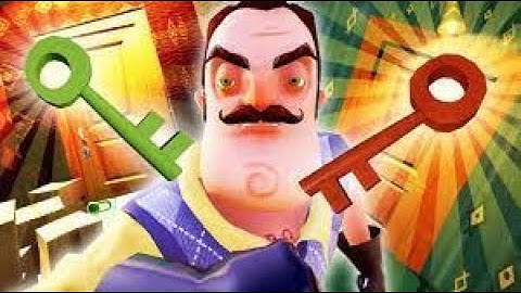 Hello neighbor alpha 4  (Red key room stinks)