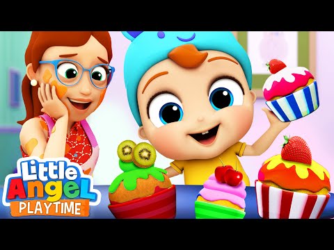 Yum Yum Cupcake Song | Fun Sing Along Songs by Little Angel Playtime