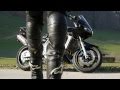 smoking leather biker from behind