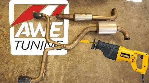 Cutting Up A $1000 AWE Exhaust to Fit A MK7.5 GTI