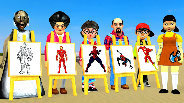 Scary Teacher 3D vs Squid Game Draw Funny Superheroes Nice or Error 5 Times Challenge Who the BEST?
