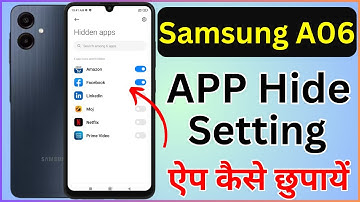 Samsung A06 Me App Hide Kaise Kare | How To Hide Apps In Samsung A06