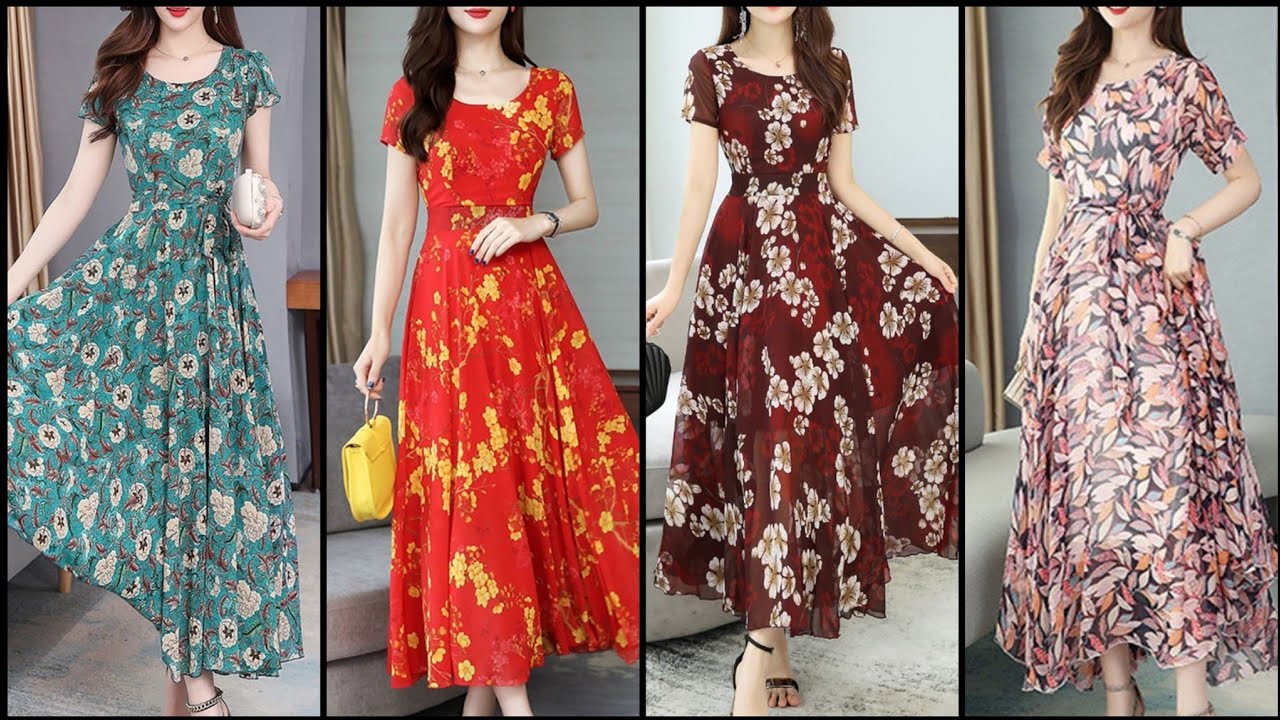 New Styles Women's Floral Print Maxi Design 2020 Collection (Part 1