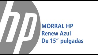Morral HP Renew azul de 15 pulgadas // HP Renew 15-inch Blue Backpack