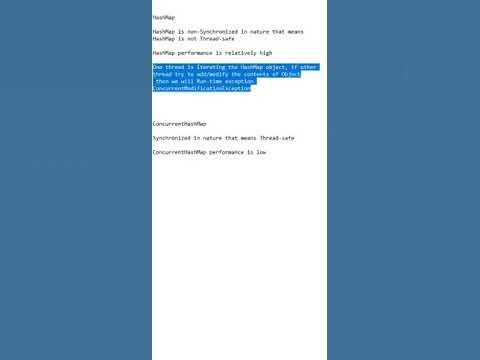 Difference between Hashmap and ConcurrentHashMap | Detailed explanation ...