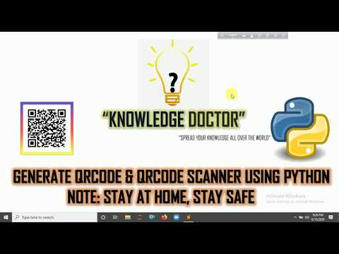 "Generate Qrcode And Qrcode Scanner Using Python" |KNOWLEDGE DOCTOR | Mishu Dhar