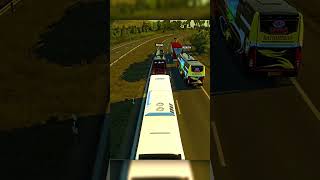 Indian Bus Convoy Crazy Overtake Madness #ets2 #truck #bus #crazy #madness