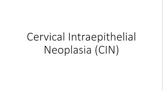 Video on grades, screening and treatment of cervical intraepithelial
neoplasia from the chapter 'benign diseases cervix' in gynecology
playlist...