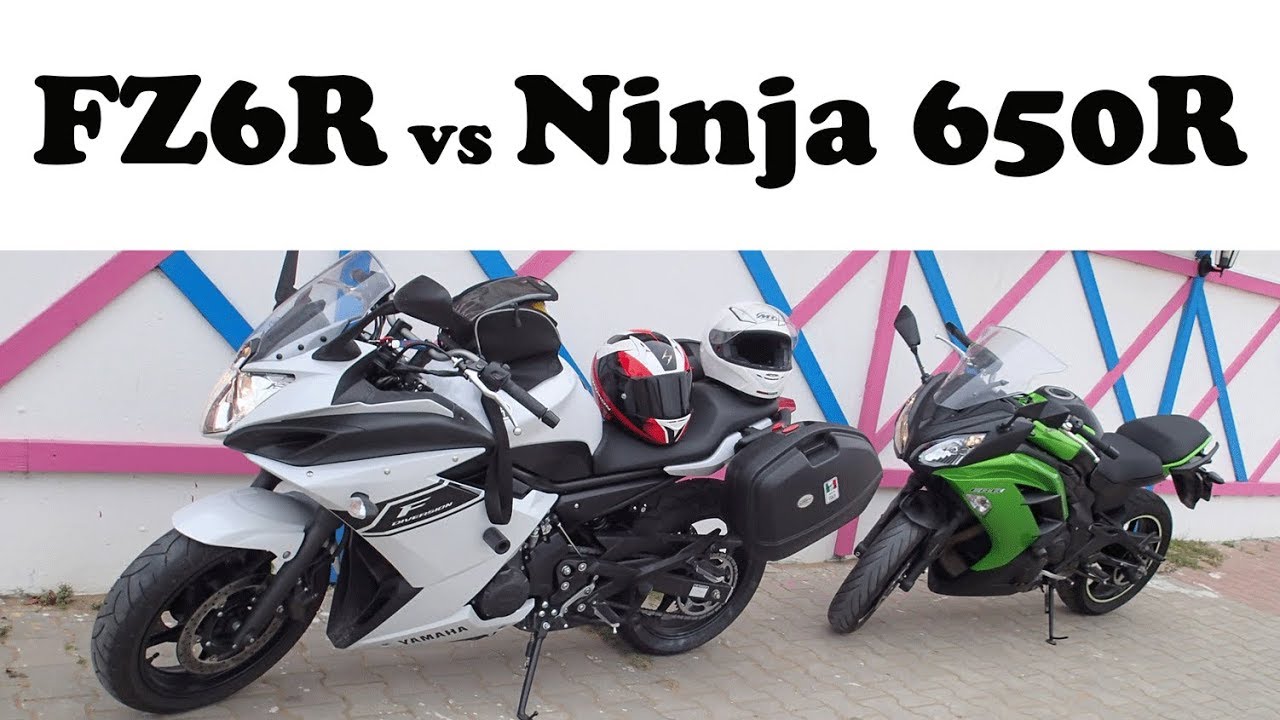 Top Speed Kawasaki Ninja 650r Er6f Vs Yamaha Fz6r Xj6 Diversion