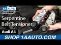 How to Replace Serpentine Belt Tensioner 2002-08 Audi A4