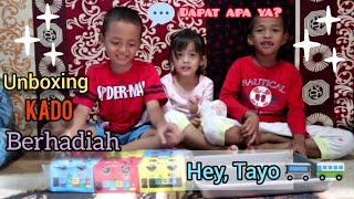 Unboxing kotak kado berhadiah || Part 3 || hey,Tayo...