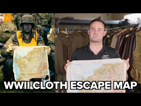 WWII Cloth Escape Map