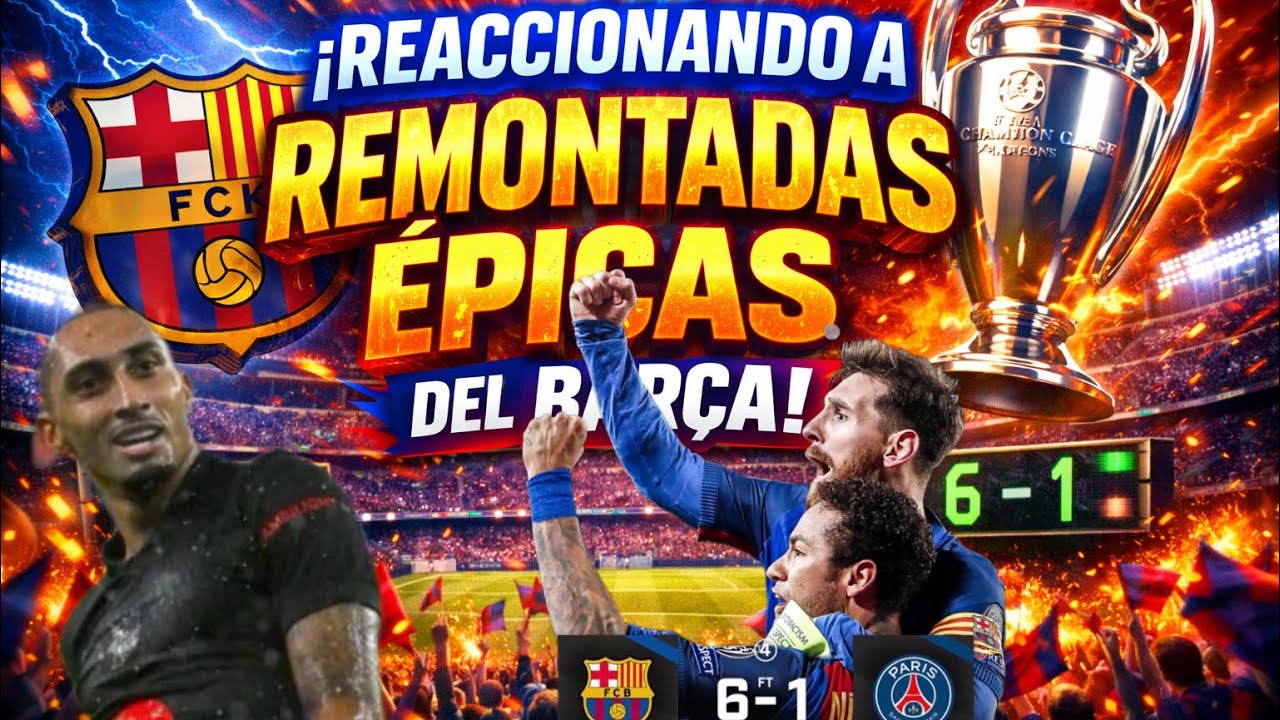 Remontadas históricas del FC BARCELONA en Champions league😱 #planetafutbol #uefachampionsleague 