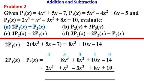 Polynomials: Part 1-Addition and Subtraction