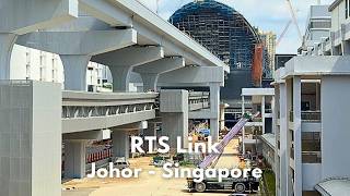 Johor - Singapore RTS Link Progress April 2026, Future Bukit Chagar RTS Station with Link Bridge