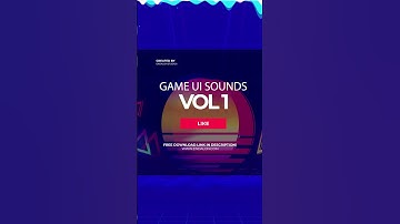 Freebie! Game UI Sounds - Vol. 1 - Endalon Studios #Shorts