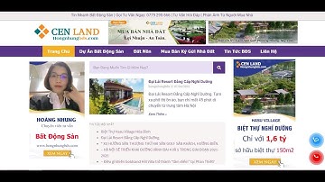[Mẫu Web] Thiết Kế Website Bất Động Sản Tin Tức [ThegioiWEBaz.net]