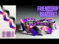 DIY | 2 in 1 Zigzag Friendship Bracelet - Easy Tutorial For Beginners || CW