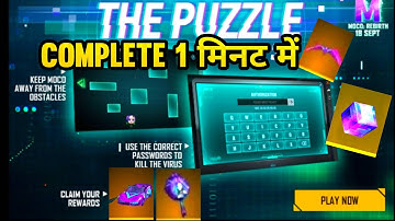 HOW TO COMPLETE THE PUZZLE EVENT | MOCO REBIRTH EVENT FULL DETAILS - GARENA FREE FIRE