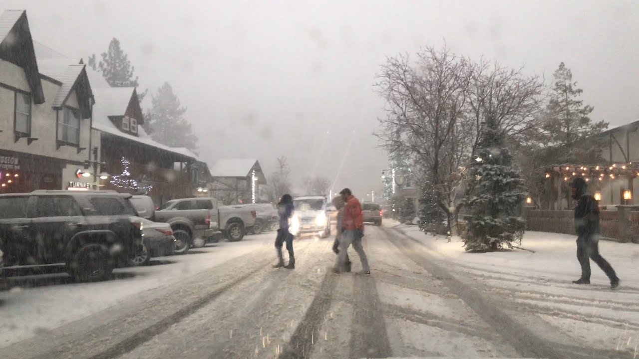 Will It Snow In Big Bear In February 2021 SNOW DRIVE in Big Bear Lake, CA. Snowing good finally. February 2, 2019