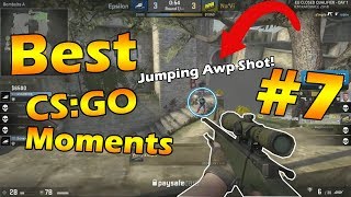 S1MPLE JUMPING AWP SHOT! TABSEN 200 IQ FLASHBANG! | Best CS:GO Moments #7
