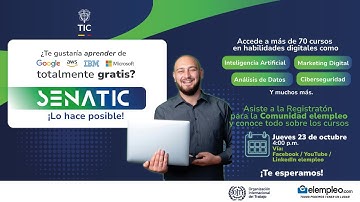 Registratón SENATIC: aprende gratis con Google, IBM, AWS y Microsoft