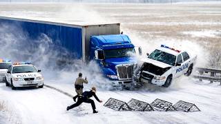 Slippery Road Madness & Chaos Caught on Camera