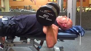 The Dumbbell Bench Press with a pause and explosion!