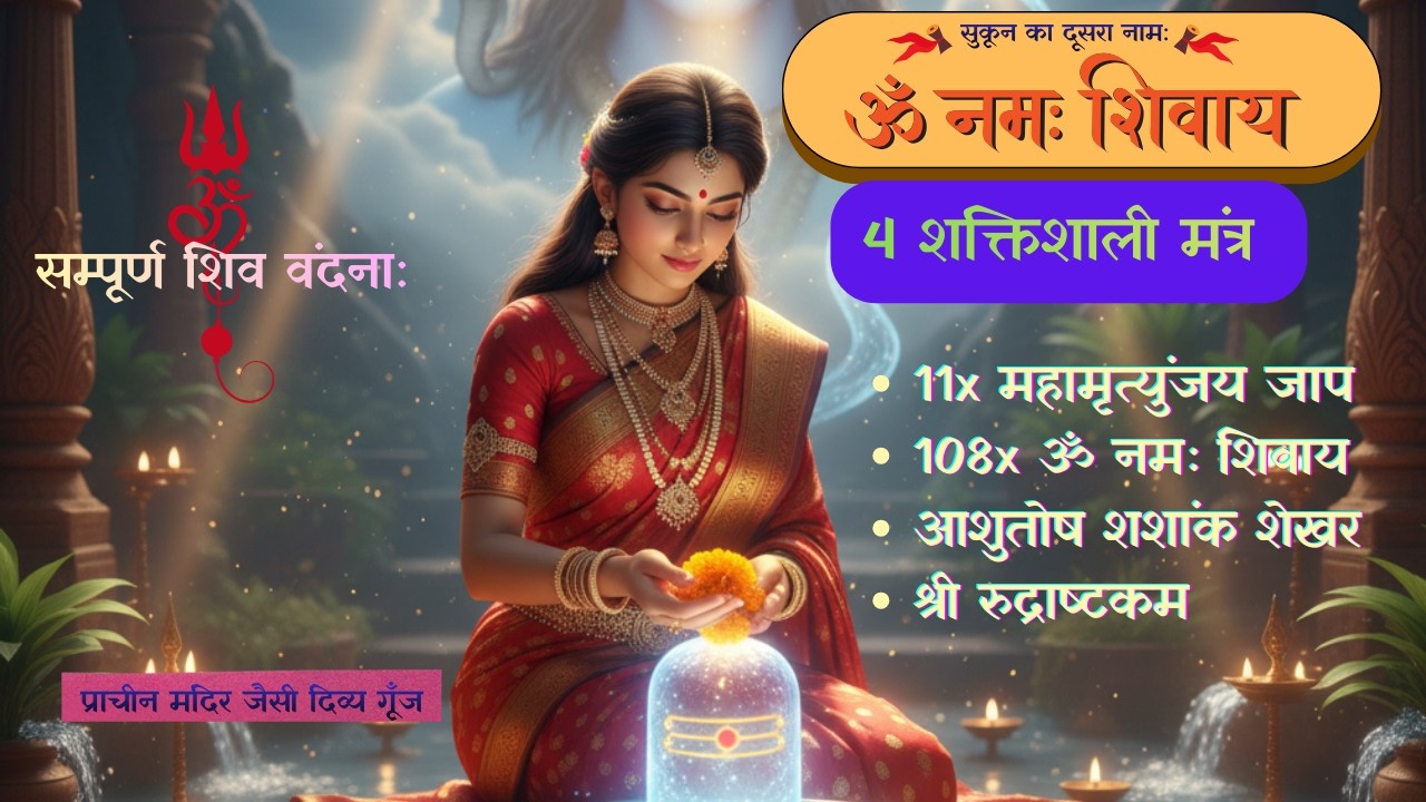4 Powerful Shiva Mantras| Monday | शिव वंदना: महामृत्युंजय, श्री रुद्राष्टकम, आशुतोष शशांक शेखर