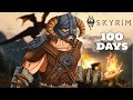 I Spent 100 Days In Skyrim Legendary Difficulty... But I'm A Pyromaniac (Skyrim Movie)