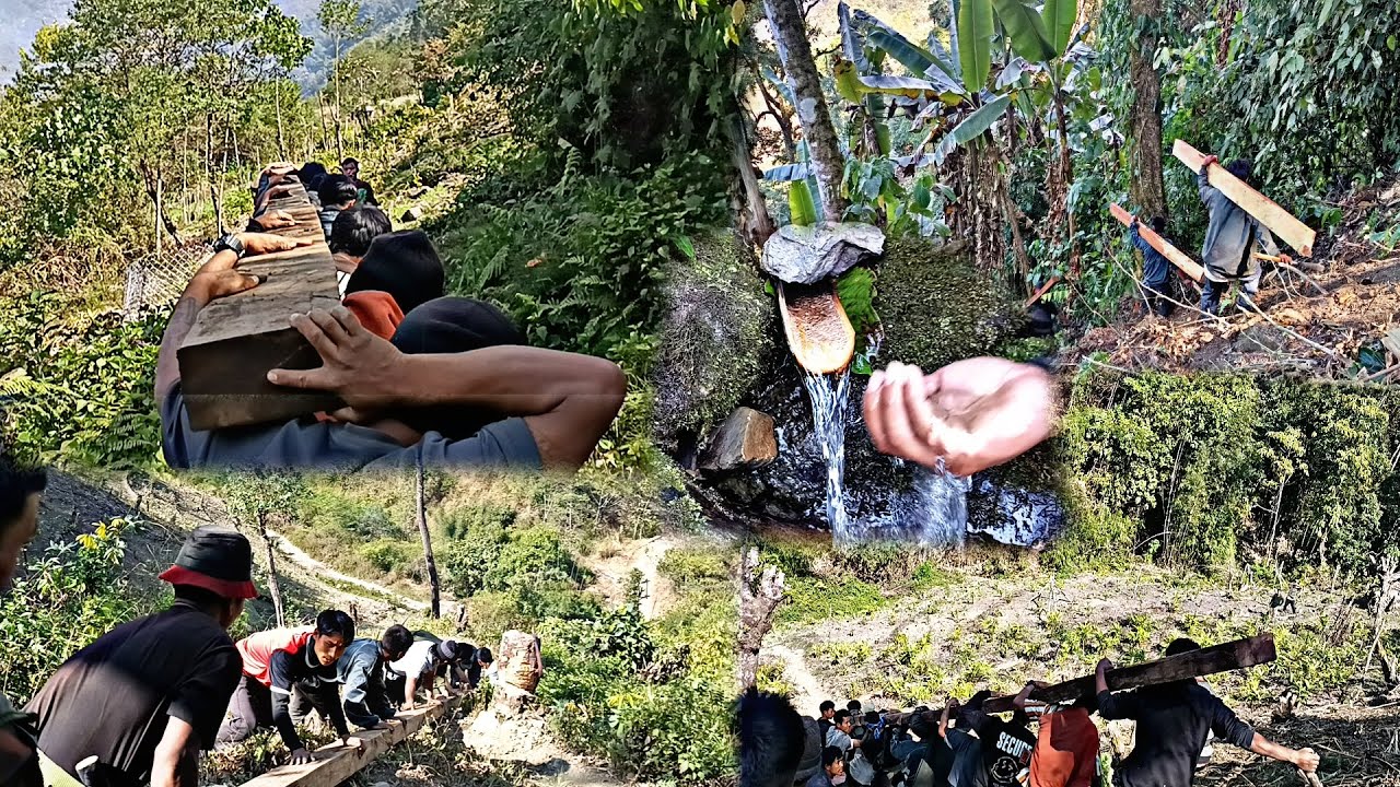 How village people working hard village life  hard working, longding Arunachal Pradesh India