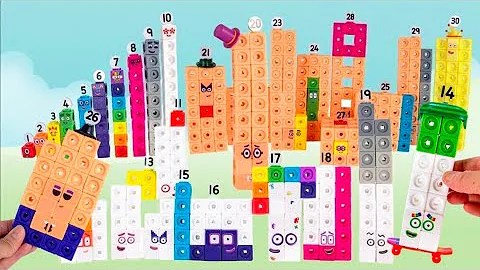 Let's Build Numberblocks 1-30 MathLink Cubes