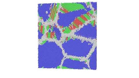 emission of dislocation to grain boundary and phase transition in grain