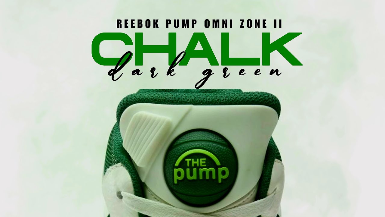 @bomi　緑S2 🔥 Reebok Pump Omni Zone II CHALK AND DARK GREEN 2025 – Must-See
