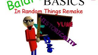 Baldi's Basics In Random Things Remake Trailer